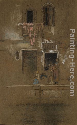 Note in Pink and Brown painting - James Abbott McNeill Whistler Note in Pink and Brown art painting